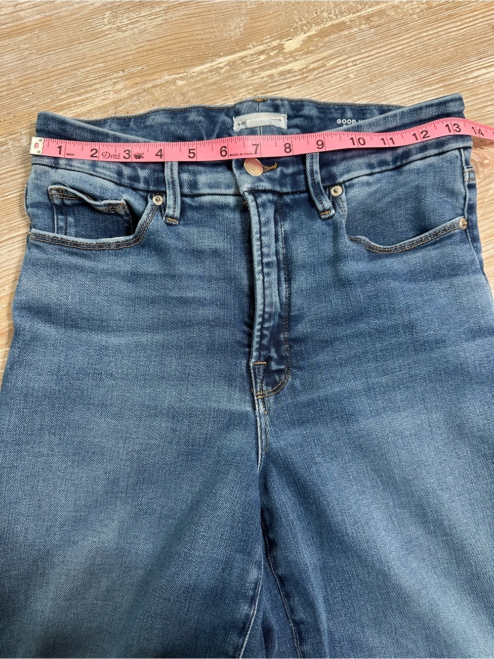 Good American Good Waist Palazzo Jeans Wide Leg High Rise 6/26 - Picture 10 of 11